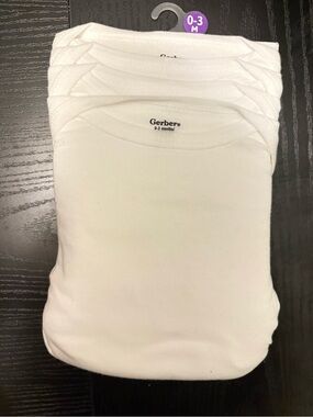 Gerber White Baby One-Piece Bodysuit Pack